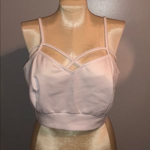 Society Plus White Criss-Cross Crop Top Size 22/24